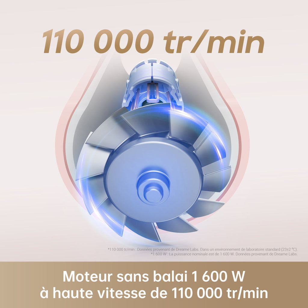Sans fil aspirateur laveur | Seche cheveux grande vitesse dreame hair gleam chez Dreame