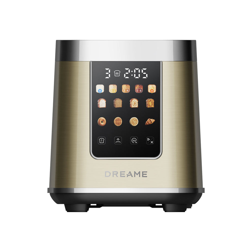 Dreame ToastControl Grille-pain Doré | Un Toucher, Votre Grillage Parfait | Dreame France
