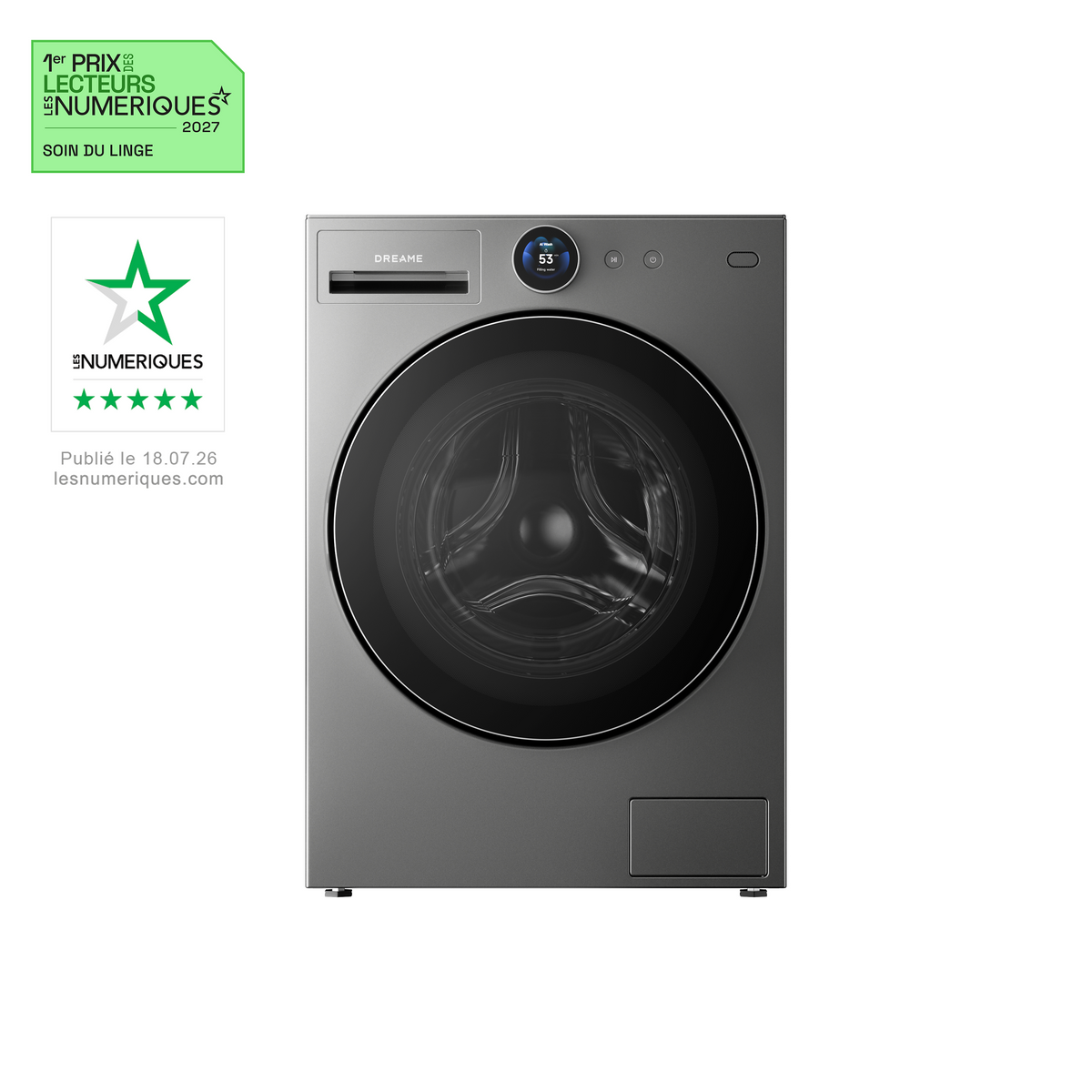 Dreame AI Inverter Washer L9 | Contrôle intelligent du lavage par IA | Dreame France