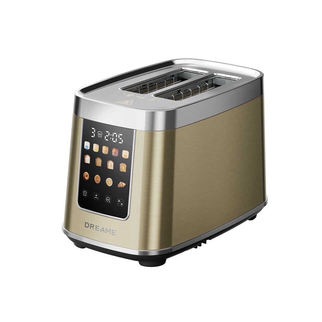 Dreame ToastControl Grille-pain Doré | Un Toucher, Votre Grillage Parfait | Dreame France