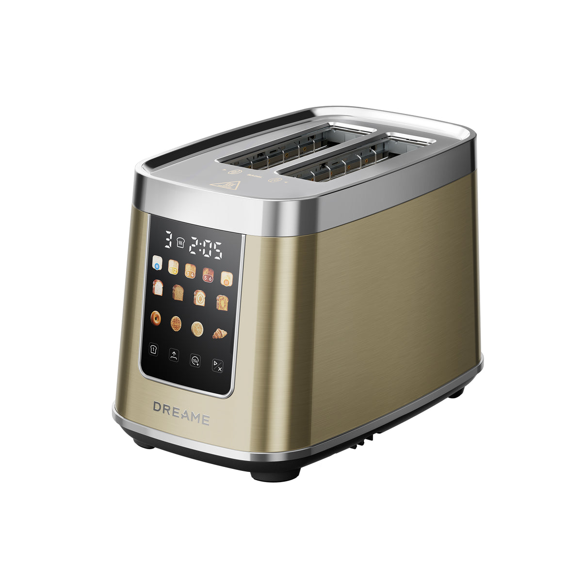 Dreame ToastControl Grille-pain Doré | Un Toucher, Votre Grillage Parfait | Dreame France
